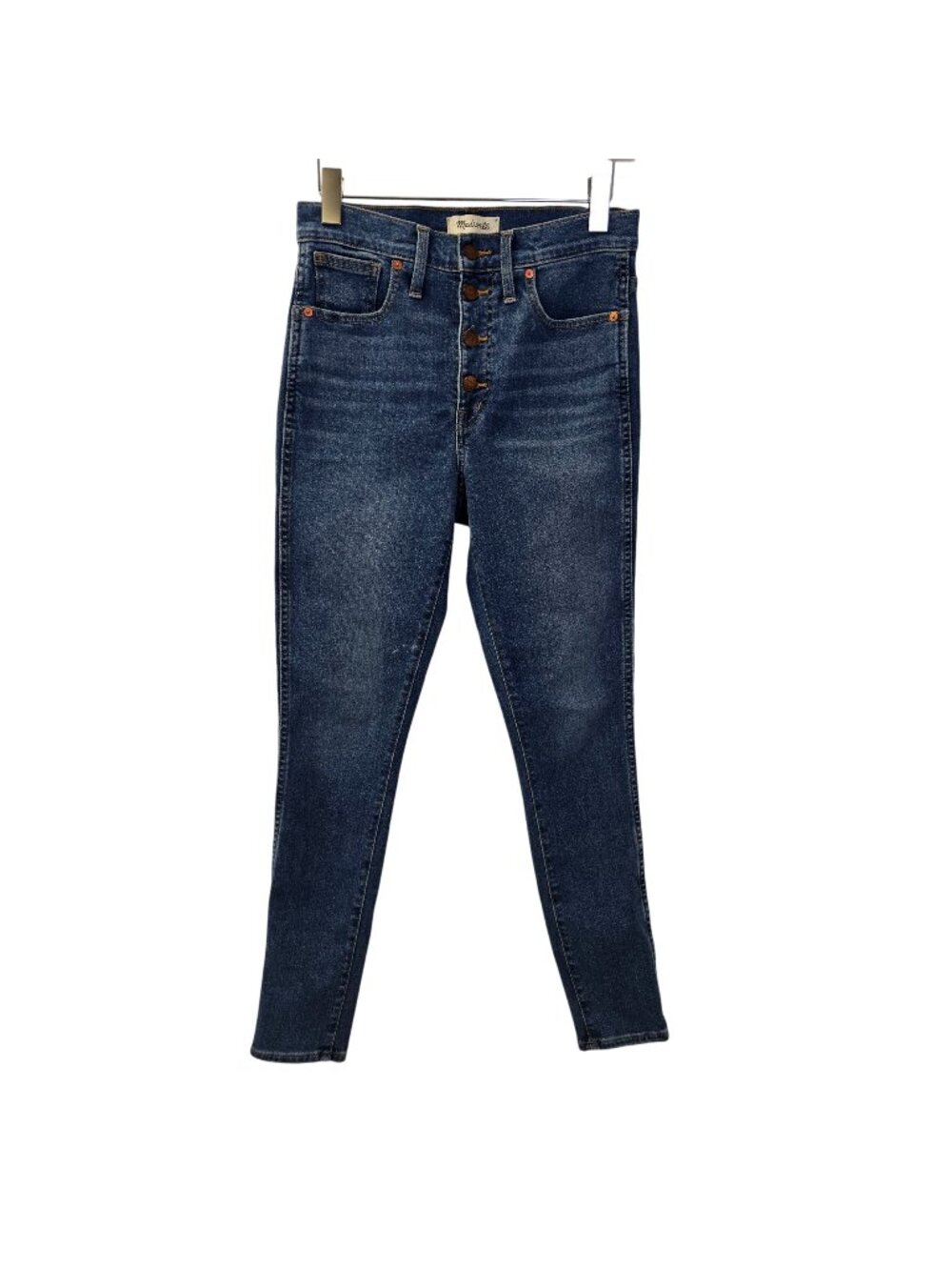 Madewell 10" High Rise Skinny Button Fly Closure Jeans Size 27